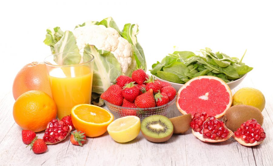 Vitamine C zit in vruchten en groenten